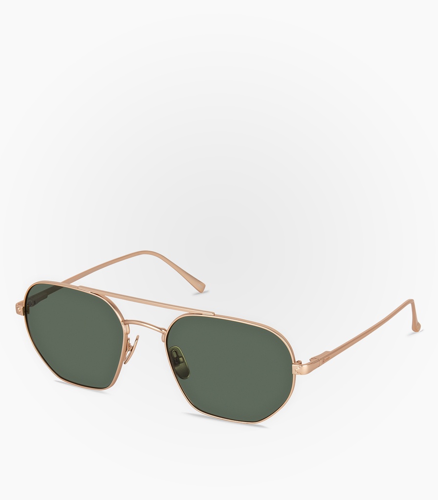 (S) Gust Gold Metal Non Polarized Lens Color Green G15  