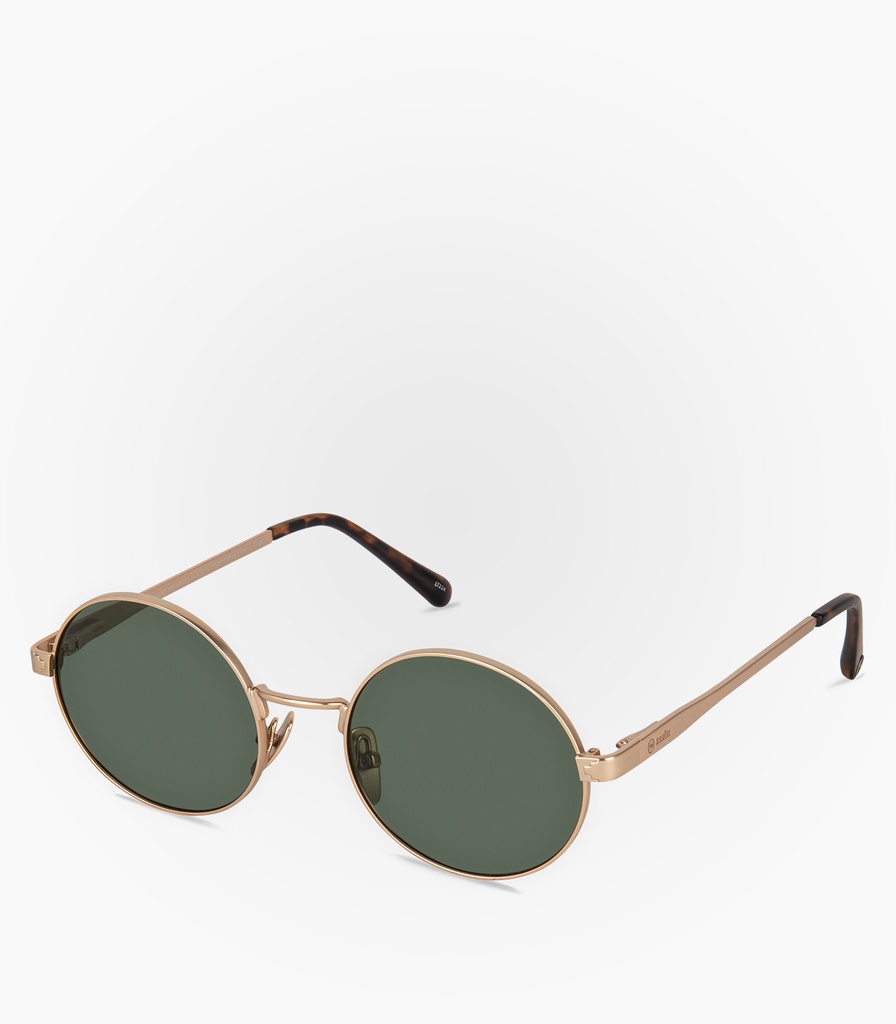 (S) Degu Gold Metal Non Polarized Lens Color Green G15  