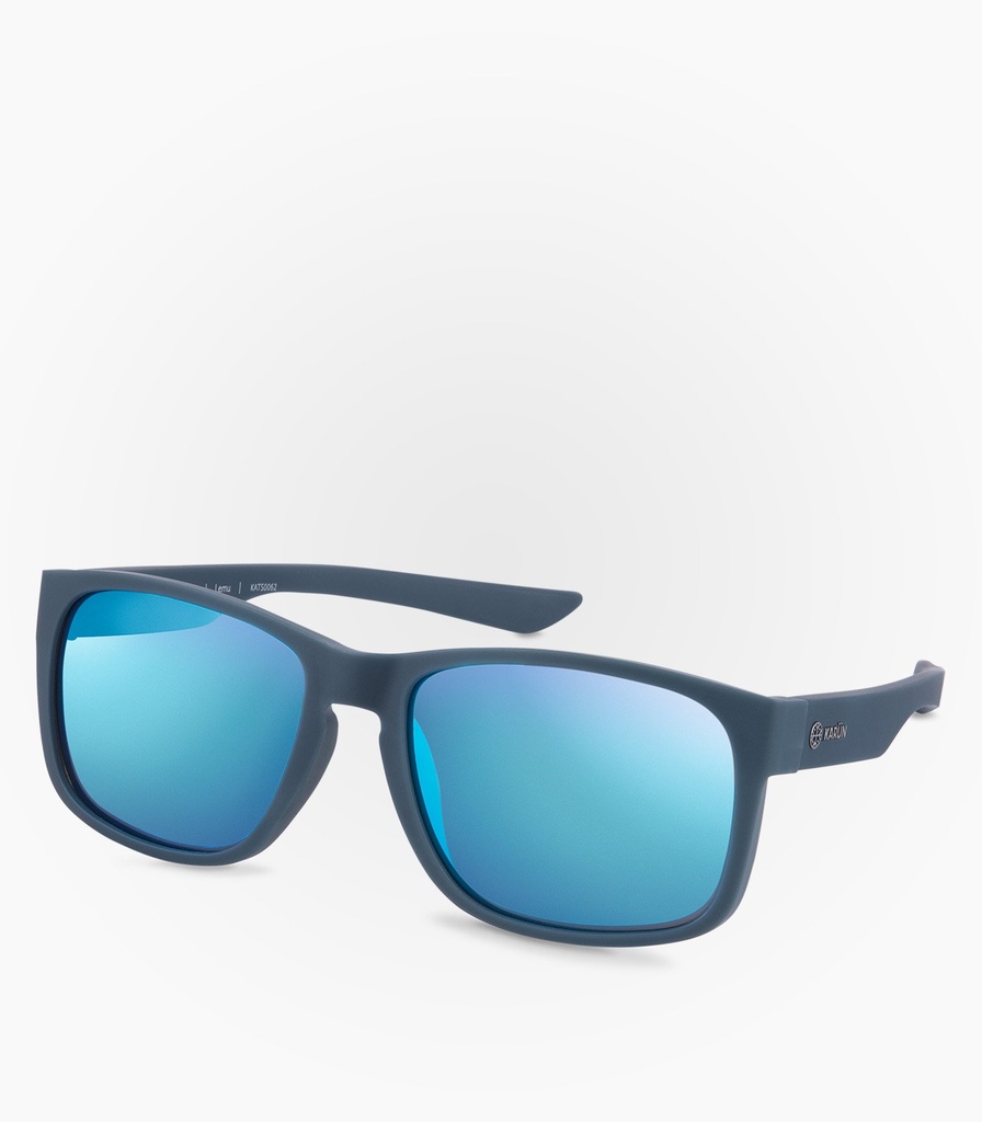 (S) Lemu Blue Polarized Lens Color Grey Flash Mirror Blue  