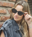 (S) Mist Black Polarized Lens Color Grey     